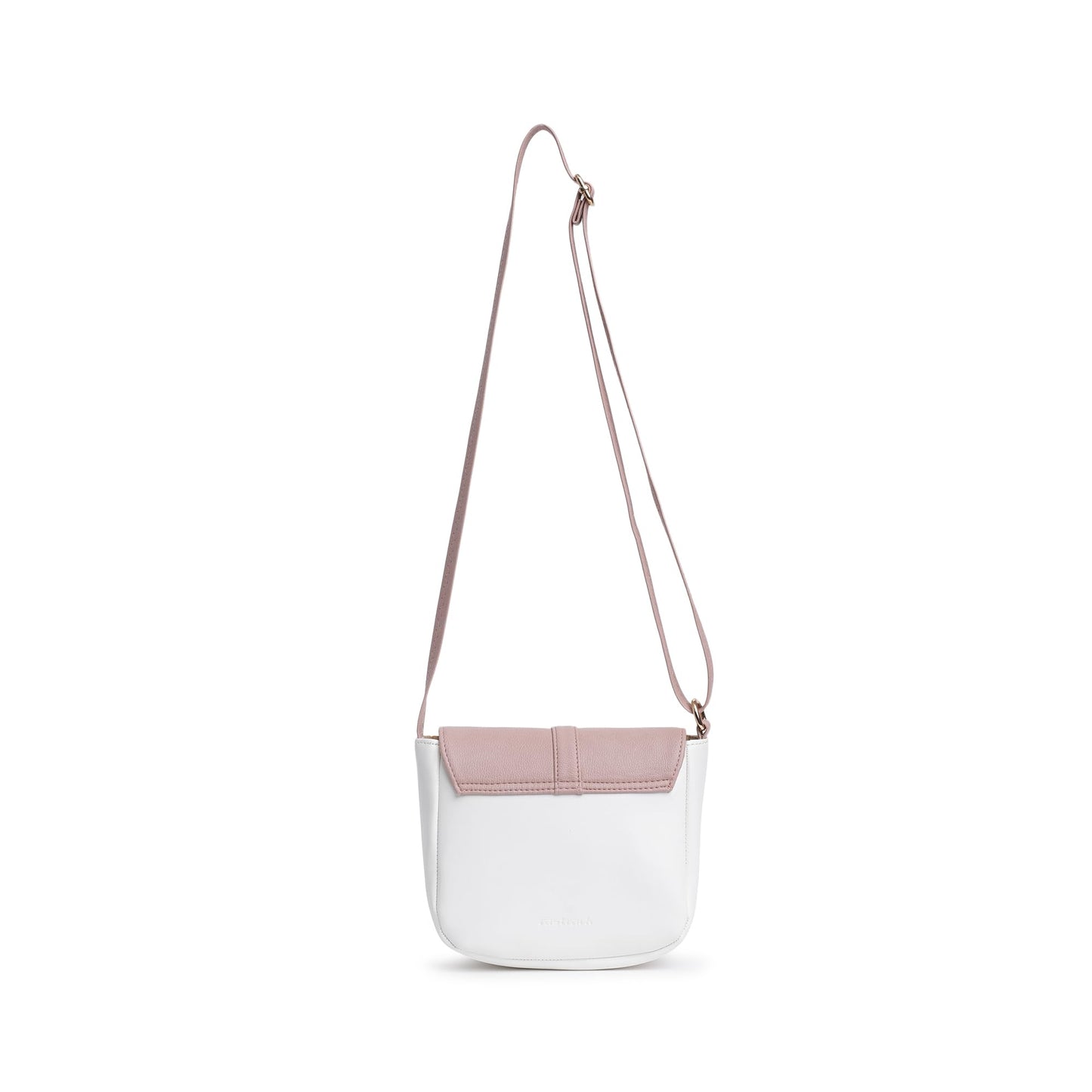 Fastrack Classic Sling Bag for Women | Stylish Crossbody Bag for Girls, Ladies, Women | Spacious, Two-Toned Bag Made of Faux Leather (Powder Pink)