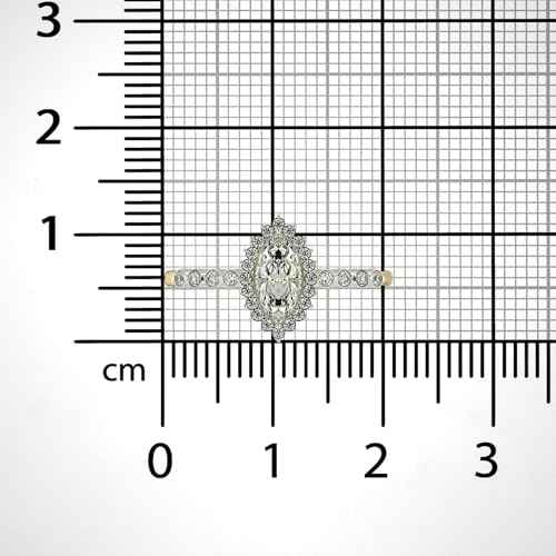 VALANOVA Hallmarked 14K Gold & Certified Lab Grown Diamond 0.59cts | Ring For Women's/Girls | Stylish & Elegant | VGR0463M | Ring Size: 14