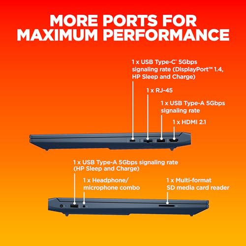 HP Victus, 12th Gen Intel Core i5-12450H, NVIDIA RTX 2050 Gaming Laptop (16GB DDR4, 512GB SSD), 144Hz, IPS, 15.6"/39.6cm, FHD, Win 11, Office 21, Blue, 2.3kg, Enhanced Cooling, fa1227TX/fa1314TX