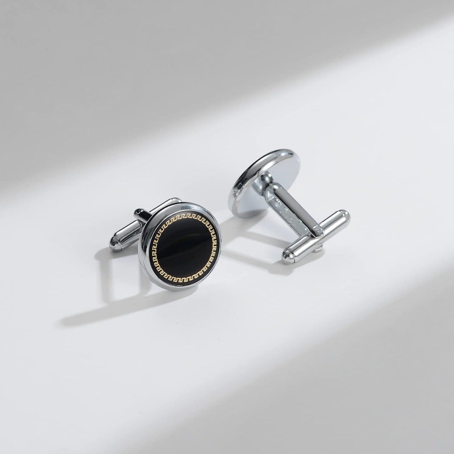 UJOY Men's Jewelry Cufflinks and Studs for Tuxedo Shirts for Weddings, Business, Dinner, Resin, resin