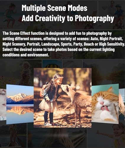 Ubervia Point & Shoot Digital Cameras - Inch | 4K Digital 128 GB Camera 48Mp Vlogging Camera With 27 Inch Lcd Screen 8X Digital Zoom Compact Video Recorder Mini Portable Camera For Kids Beginners Silv