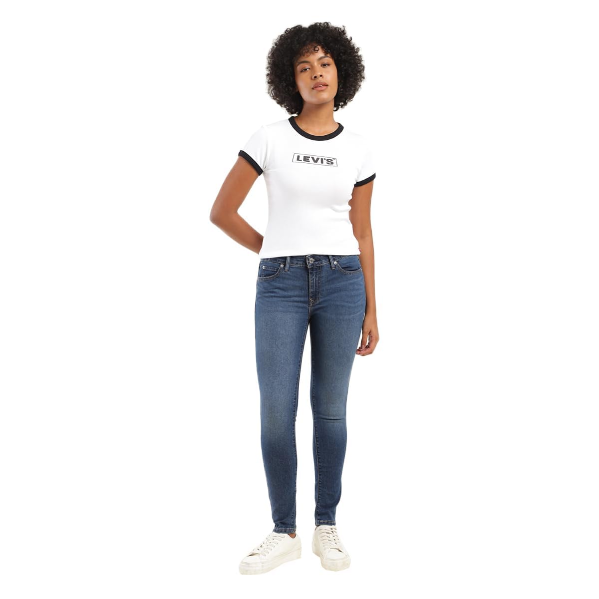 Levi's Women's 711 Skinny Fit Mid-Rise Jeans Blue