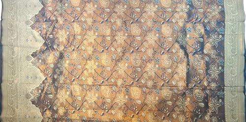 SREE KUMARAN Women's Kanchipuram Kubera Silk Pure Pattu Sarees With Blouse (VSK138-2) (VSK176-6)