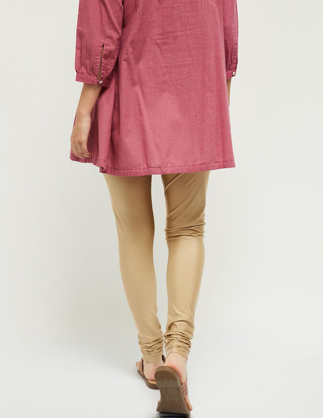 Max Women's Mid Rise Regular Fit Cotton Churidar (NOOSKC21GOGOLD_Gold_XL_Gold_XL)