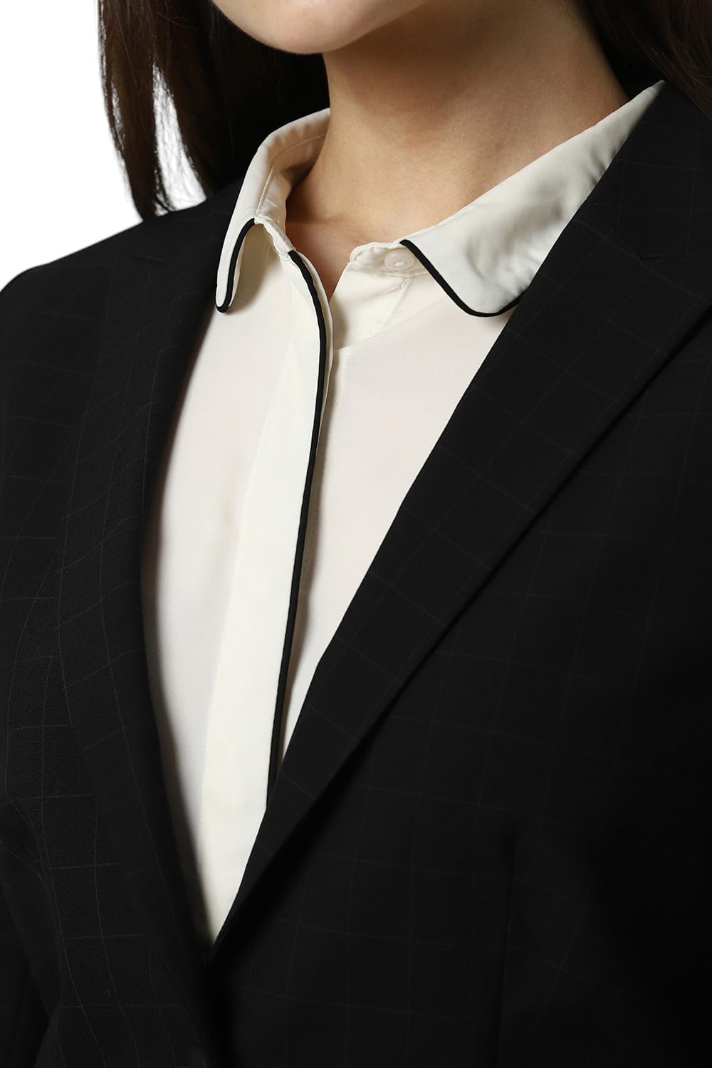 Van Heusen Women's Blazer (VWBZCRGPV79983_Black