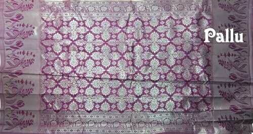 SREE KUMARAN Women's Kanchipuram Kubera Silk Pure Pattu Sarees With Blouse (VSK299-9)