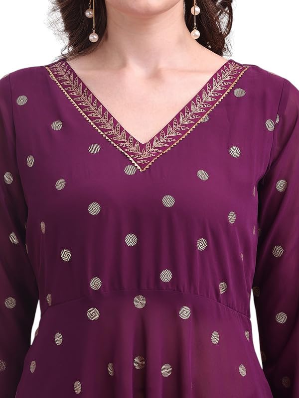 Ahalyaa Women's Polyester Salwar_Suit_Set (AHKUPNDU-COMBO-1112_Purple