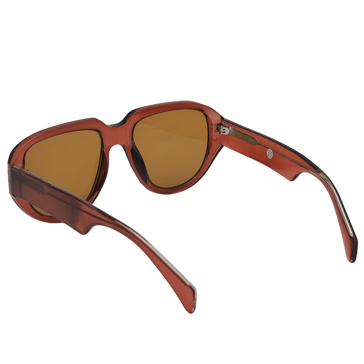 Carlton London Brown Toned with Polycarbonate UV Protected Lens Oversized Sunglass for women