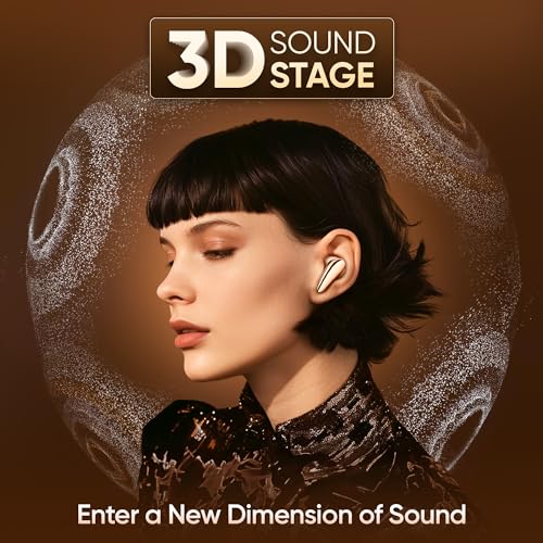 Mivi DuoPods i7 Earbuds - Step into The 3rd Dimension of Sound with 3D Soundstage, High Fidelity Drivers, Advanced Audio Codec for Lossless Audio, etc.