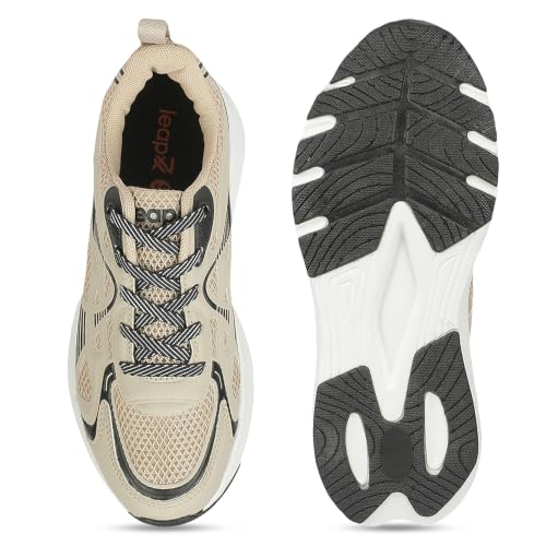Liberty LEAP7X GHD-S1E Beige Sports Lacing Walking Shoes for Women - 39