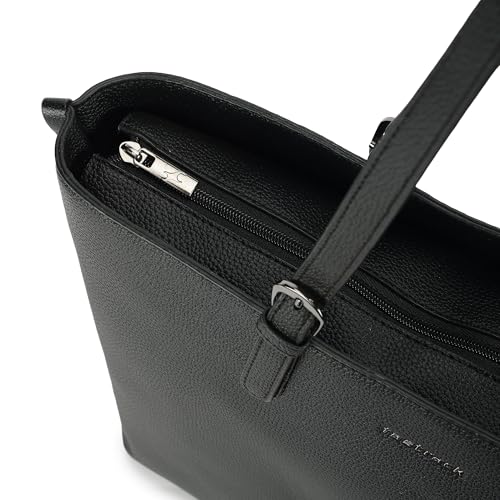 Fastrack Mood Muse Laptop Tote for Women| Faux Leather Handbag With Padded 14-Inch Laptop Compartment | Spacious Interior With Multiple Pockets | Trendy Women's Handbags | Shoulder Bags For Girls