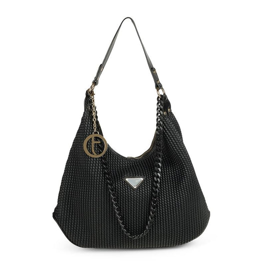 tresmode MONZA Women's Black Vegan Leather Handbag