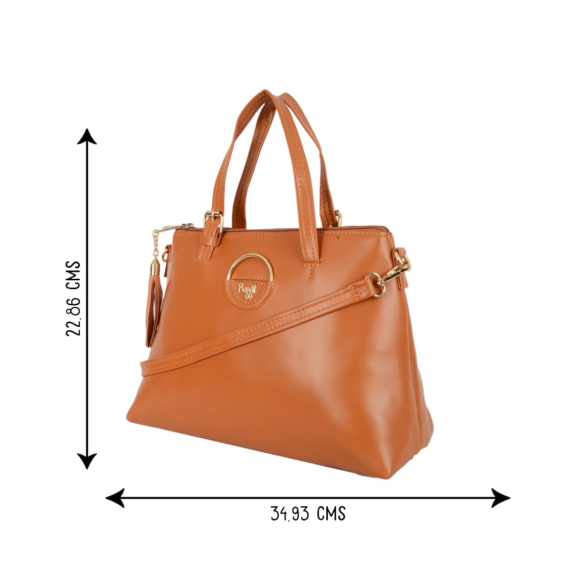 Baggit Women Beige Tote Handbag Medium Size | Ladies Stylish Casual Purse Bag