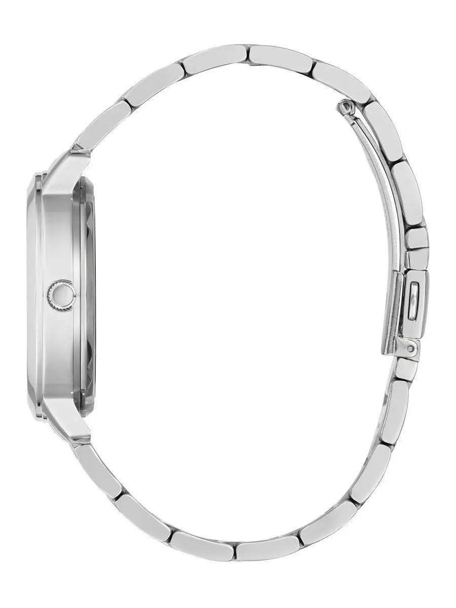 GUESS Stainless Steel Analog Silver Dial Women Watch-Gw0300L1, Silver Band