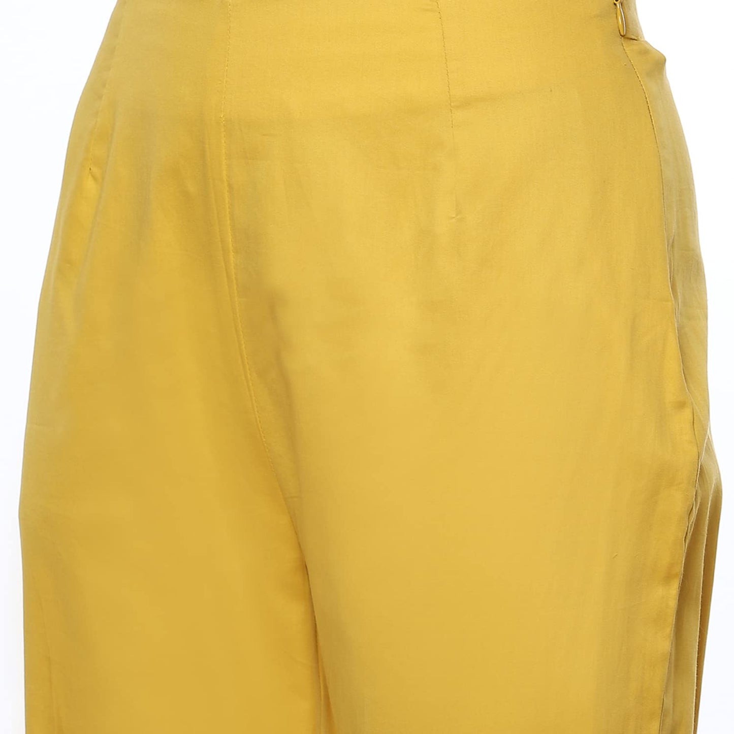 BIBA WOMEN EMBROIDERY NARROW SALWAR KURTA DUPATTA(SKDCHIKANKA8152_YELLOW_36)