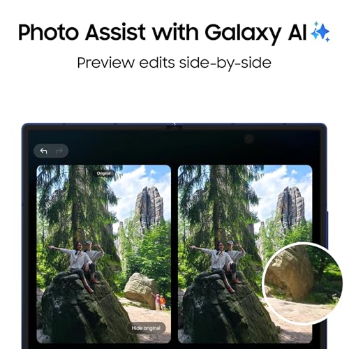 Samsung Galaxy Z Fold7 5G Mobile with Galaxy AI (Blue Shadow, 12GB RAM, 512GB Storage), Ultra Sleek Design with 200MP Camera, Ultra-Smooth Gaming with Powerful Snapdragon 8 Elite, Google Gemini