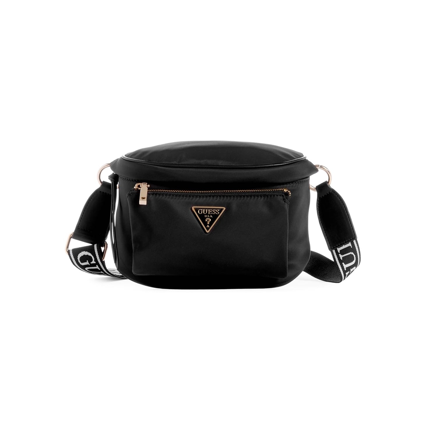 GUESS Women Solid Nylon Power Play Mini Sling Bag