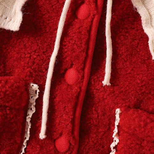 Hopscotch Girls Polyester Waist Length Jackets in Red Color For Ages (3-4 Years)