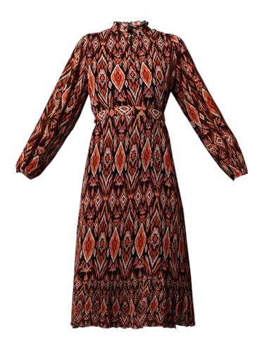 ONLY Women Printed Casual Black Midi Dress