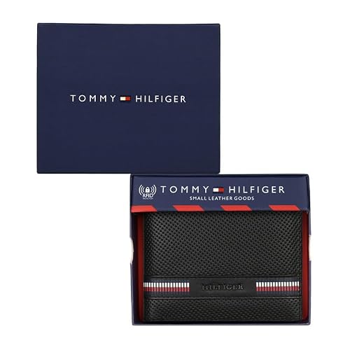 TOMMY HILFIGER Wallet of Men, Black-Regular, Argenta | Wallet for Men Leather Original
