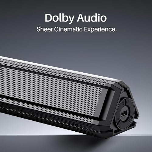 Boat Aavante Bar 3200D Pro, Dolby Audio, 400W Sound, Wireless Satellite Speakers, 5.1CH, DSP for Crystal Clear Sound, Bluetooth Sound bar, Home Theatre Soundbar Speaker (Premium Black)