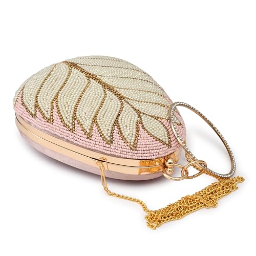 For The Beautiful You Pink Handcrafted Women's Clutch (eg-132)