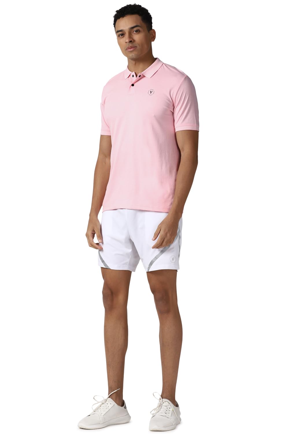 Van Heusen Men's Regular Fit T-Shirt (VFKPARGFN22680_Pink
