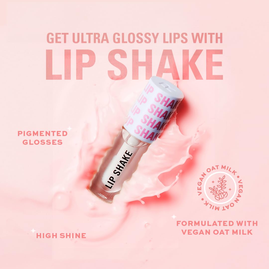 Makeup Revolution Lip Shake Clear Sprinkles Long Lasting,Smoothening, Moisturizing, Lip Gloss