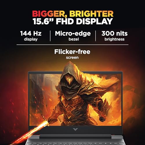HP Victus, 13th Gen Intel Core i5-13420H, 6GB RTX 3050, 16GB DDR4(Upgradeable) 512GB SSD, FHD, 144Hz, 300 nits, IPS, 15.6''/39.6cm, Win11, M365* Office24, Mica Silver, 2.3kg, fa2700TX, Gaming Laptop