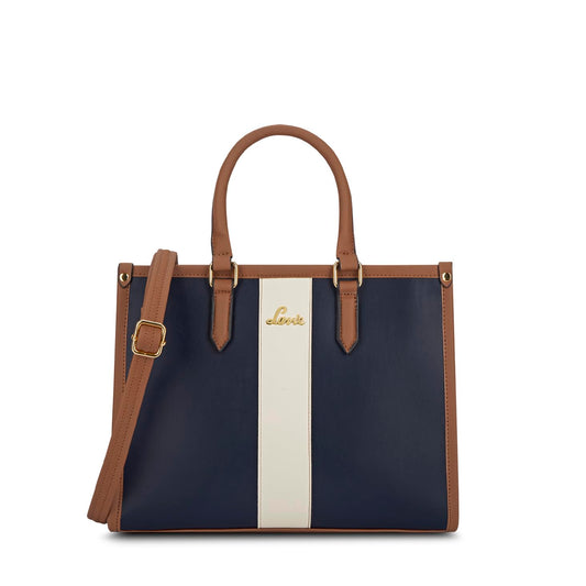 Lavie Women's Elissa Colourblock Satchel Handbag for Women | Satchel Bag for Work | Ladies purse | Stylish Shoulder Bag | Gift For Women