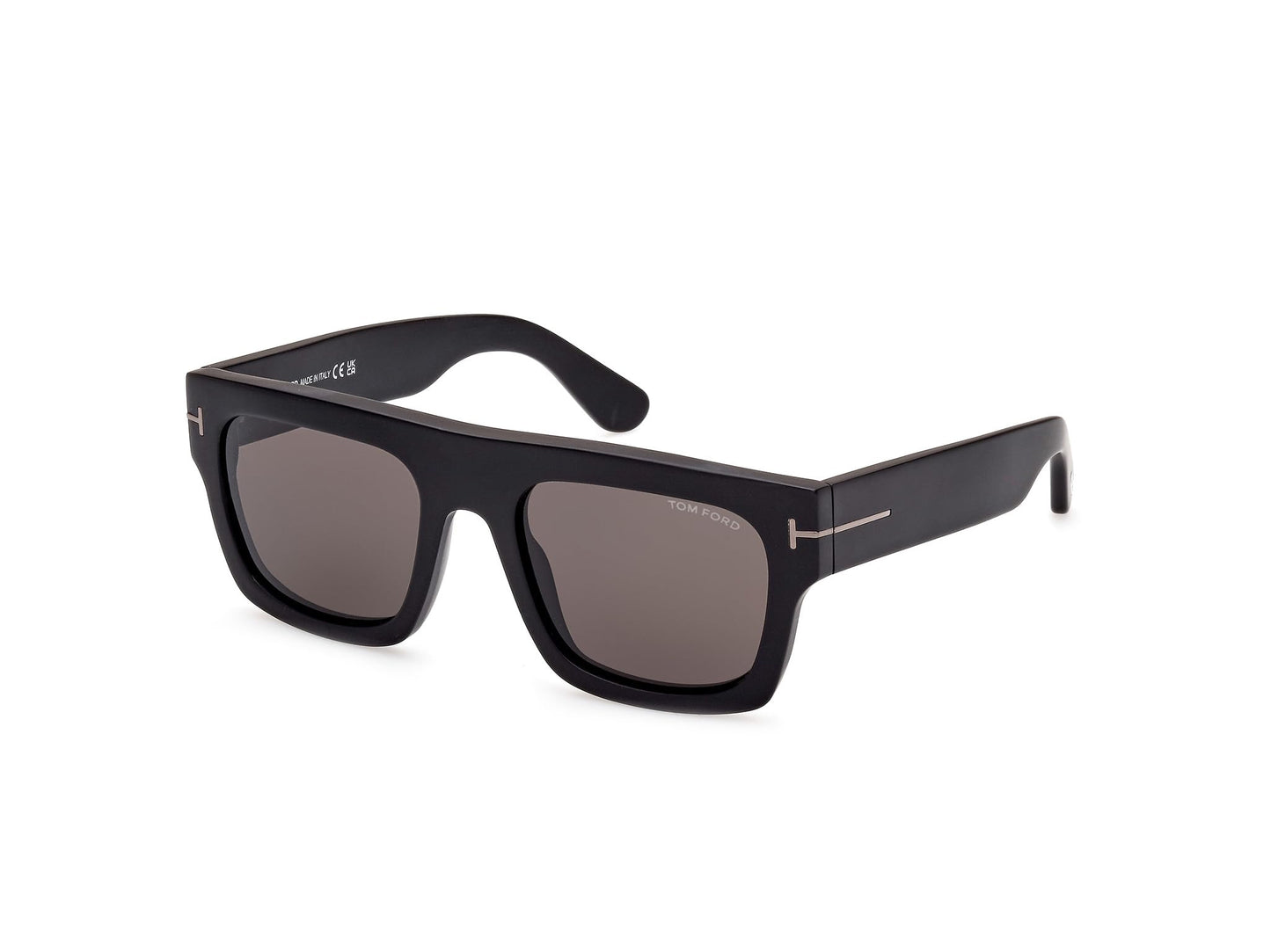 Tom Ford FAUSTO FT 0711-N Matte Black/Smoke 53/20/145 unisex Sunglasses, Matte Black, 53/20/145