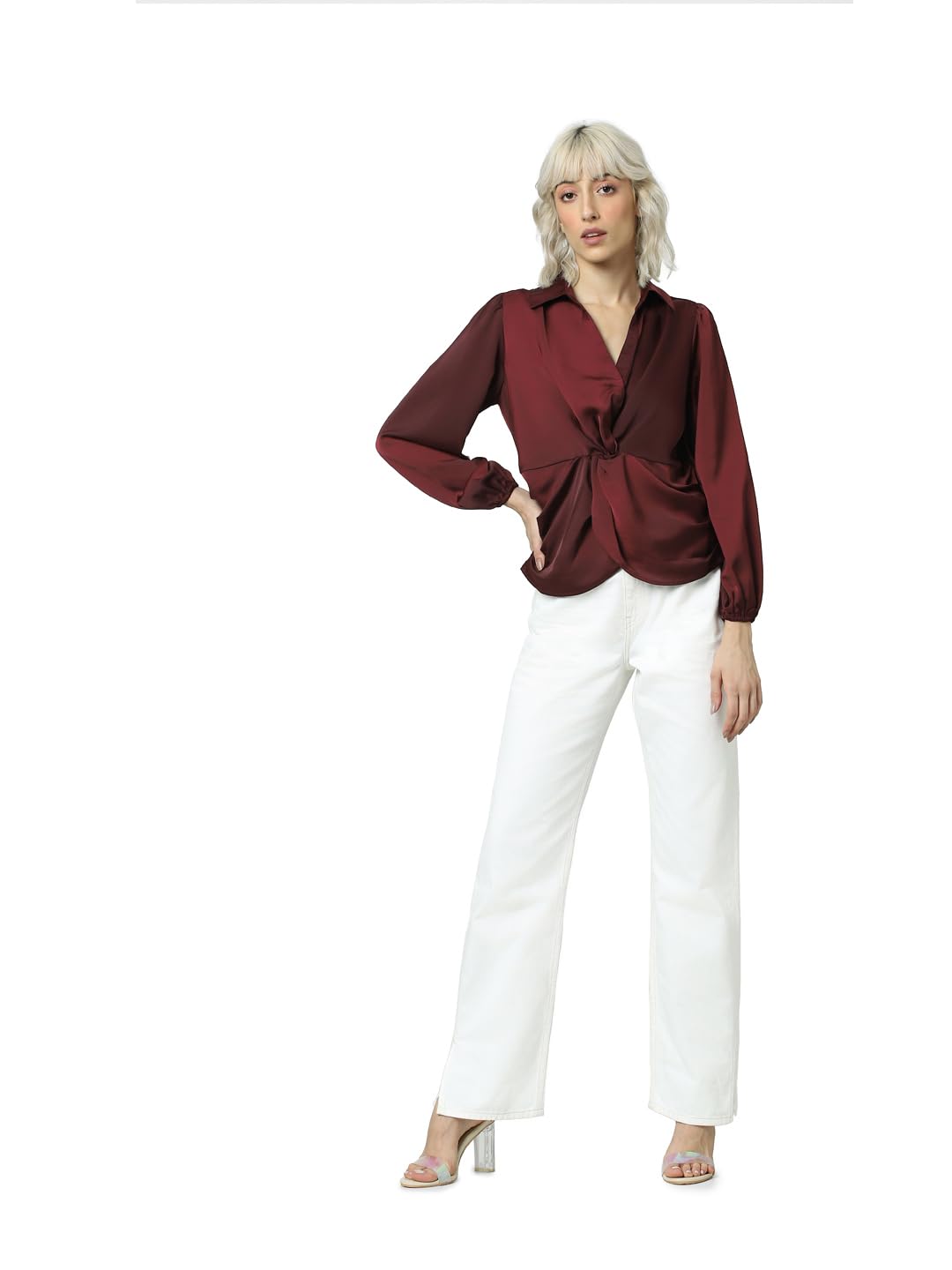 ONLY Regular Fit Shirt (15319543_Windsor Wine_40)