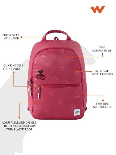 Wildcraft Polyester Backpack Purse X Sling Bag/Messenger Bag/Cross Body Bag for Mens & Womens (Red)