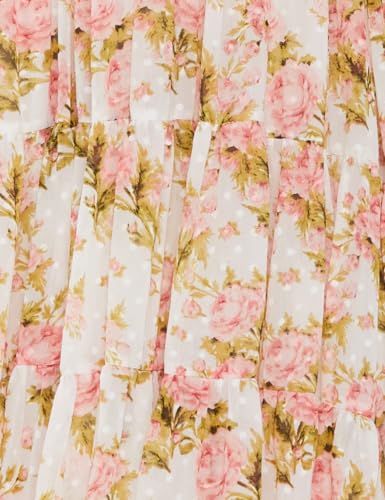 BIBA Women Printed Tired_Dress Mix and Match(Casual DRESSES2478_Off White_42)