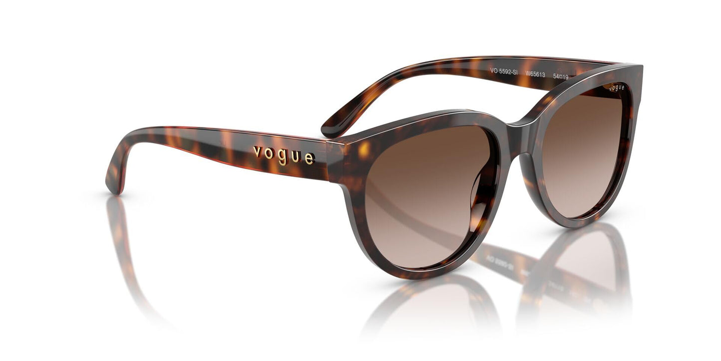 VOGUE EYEWEAR Women Gradient Brown Lens Pillow Sunglasses - 0VO5592SIW6561354