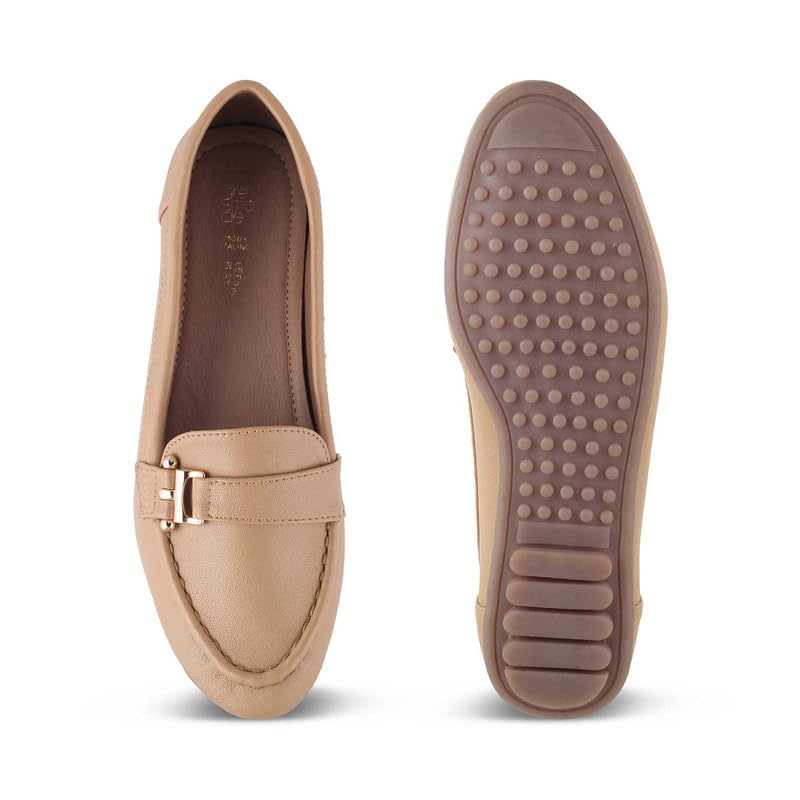 tresmode 239-LATIVA Beige Women Loafers EU/36 UK/3