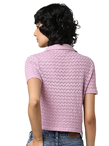 ONLY Women Slim Fit T-Shirt (100159902_Smoke Gray_XL)
