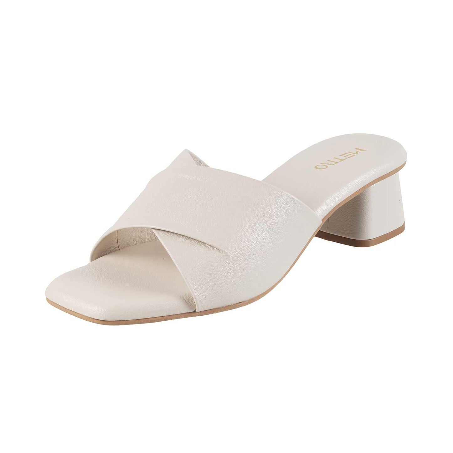 Metro Women's Pink Block Heel Mules UK/5 EU/39 (40-144)