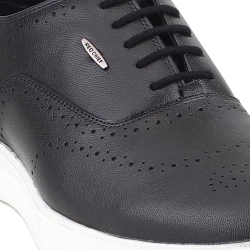 Red Chief Low Ankle Casual Brogue Shoes for Men | Black UK10