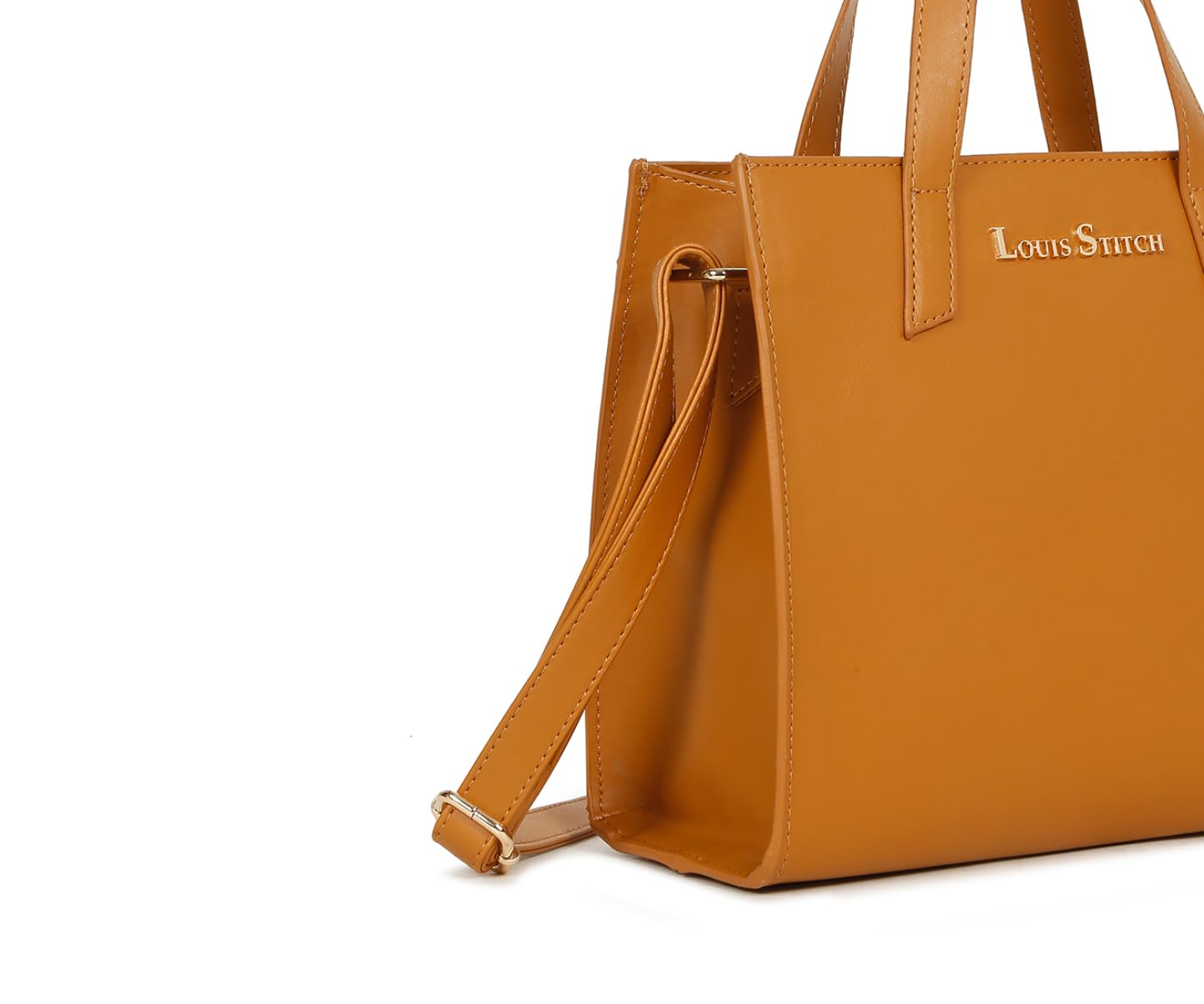 LOUIS STITCH Stylish Tan Handbag for Women | Ladies Satchel Handbag for Travel, Office, College | LDB-VF1039-HBTN