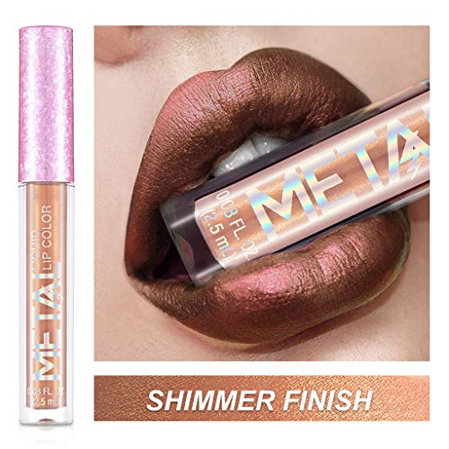 Merishopp Waterproof Long Lasting Metallic Liquid Lipstick Lip Gloss SHIMMER FINISH |Health & Beauty | Makeup | Lips | Lipstick