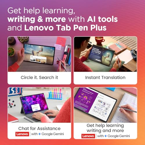 Lenovo {Smartchoice} Idea Tab Pro with Pen Plus|12.7" 3K Display|144 Hz Refresh|12 GB RAM, 256 GB ROM| AI-Enabled| MediaTek Dimensity 8300|Quad JBL Speakers|10200 mAh Battery with 45 W Charger|WiFi 6e