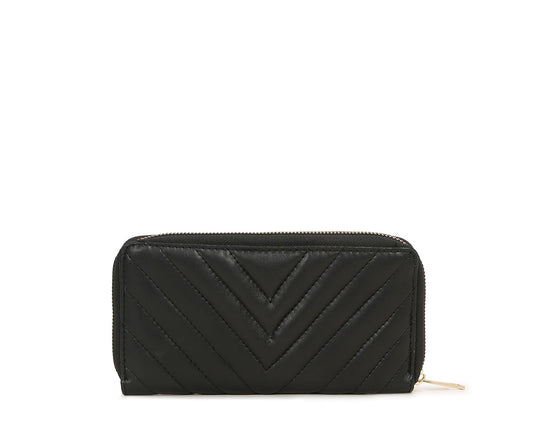 LOUIS STITCH Stylish Black Zipper Purse, for Women | Multi Pocket Ladies Clutch Hand Purse, LS-LDB-WL110-CLSTCUJB-100
