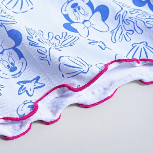 Hopscotch Girls Full Sleeves White Minnie Mouse High Neck T-shirt For Ages (12-24 Months)