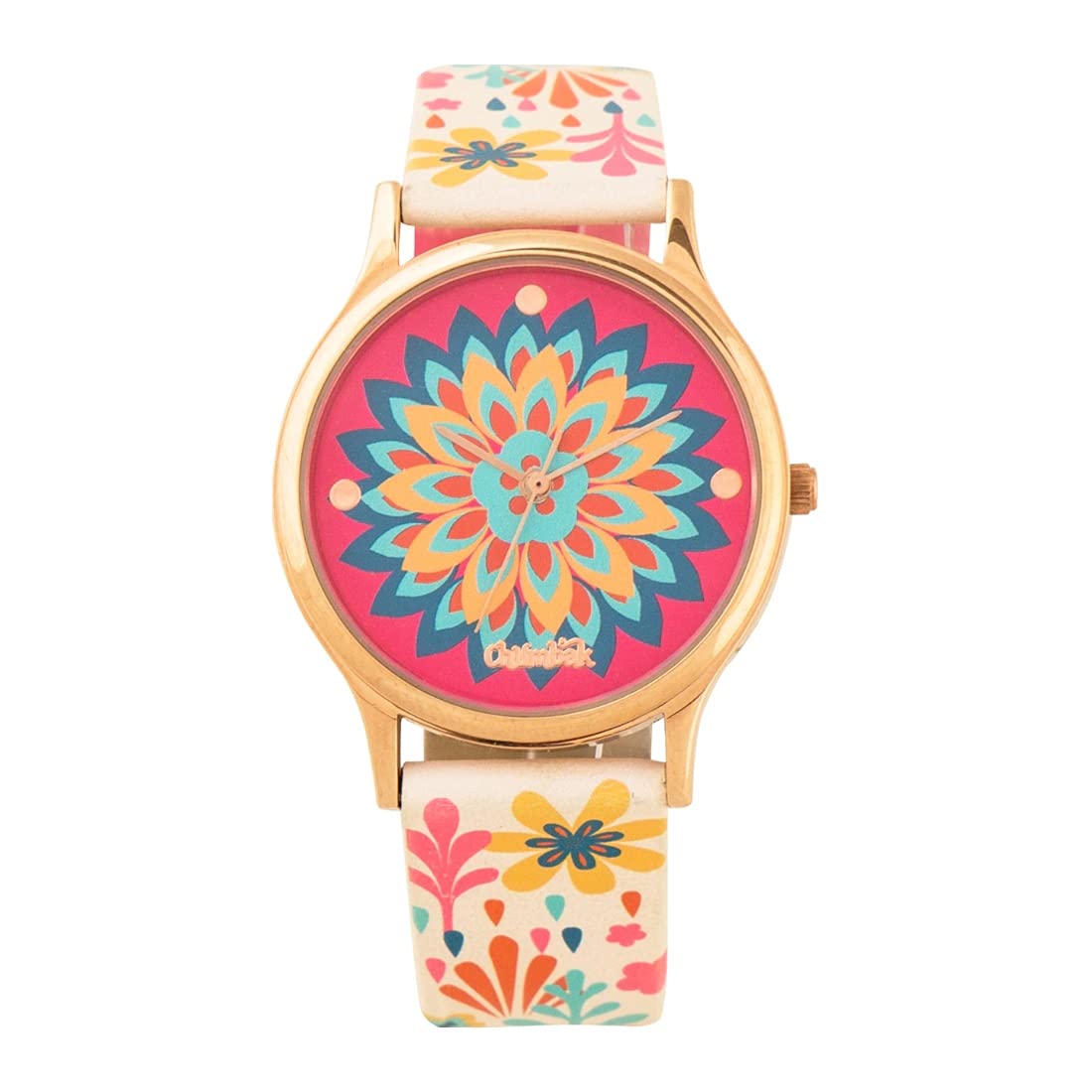 TEAL BY CHUMBAK Round Dial Analog Hand Watch for Women, Gifts for Women/Girls/Ladies, Stylish Fashion Watch for Casual/Work
