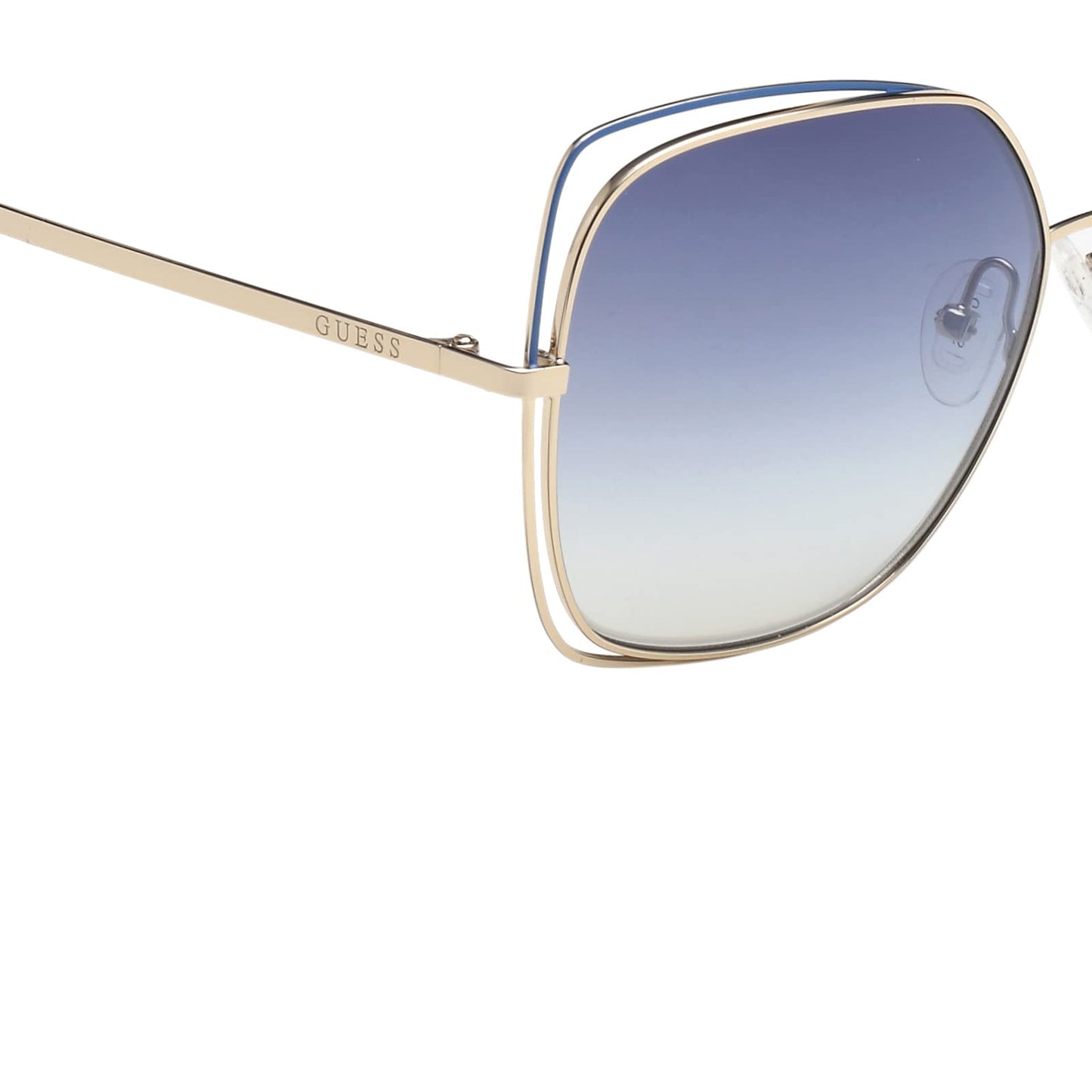 Guess Gradient Square Women Sunglasses - (GU7638 32W 61 S |61| Blue Color Lens)