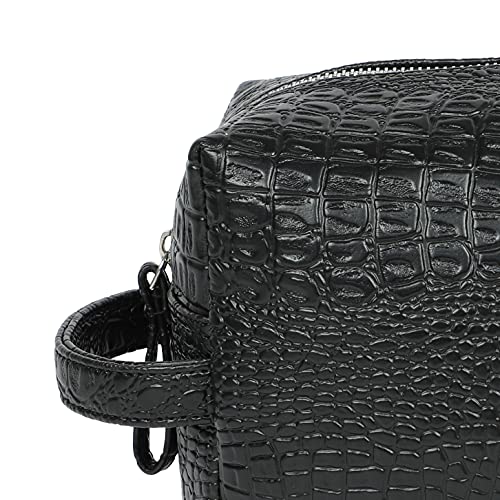 Bagsy Malone Stylish Vegan Leather Multipurpose Pouch (Black)