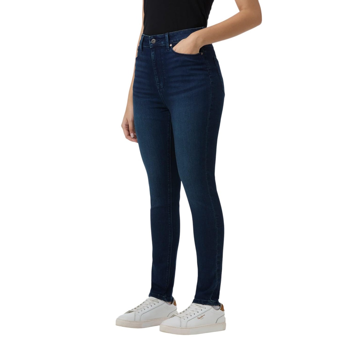 Women Dark Blue High Rise Skinny Fit Powerflex Jeans