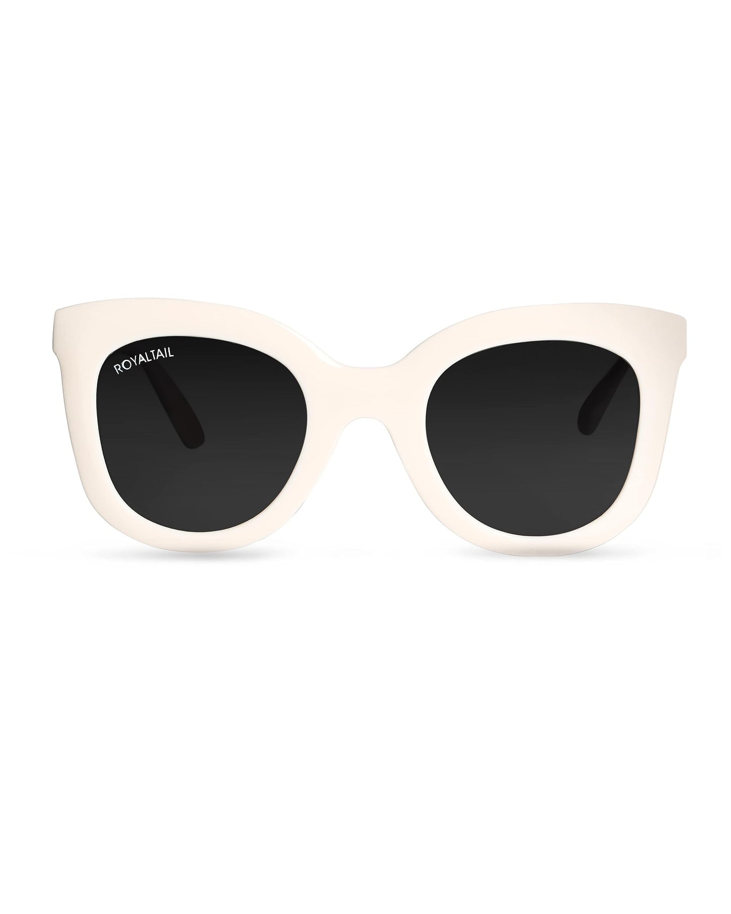 Royaltail Oval Shape Sunglasses Black Frame & Black Glass Unisex 100% UV Protected | For Men & Women | For Protection, Safety, Party, Styling