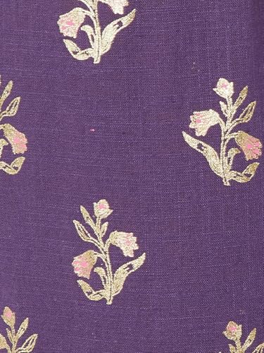 Max Women's Cotton Blend Kurta Set (CTKSTGEP37_Purple